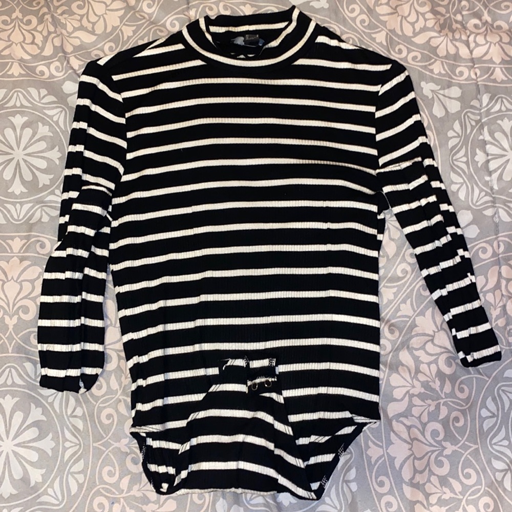 Forever 21 Striped Bodysuit